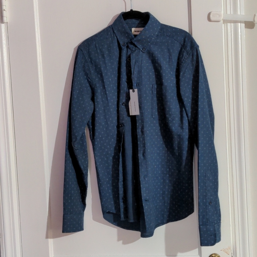 Taylor Stitch Jack Shirt in Indigo Star size 38 S